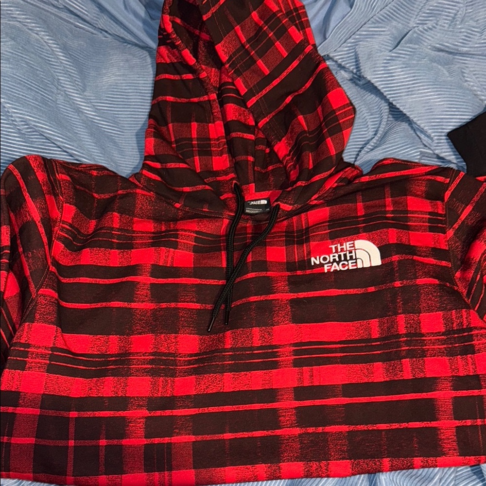 NWOT North Face Red Plaid Hoodie